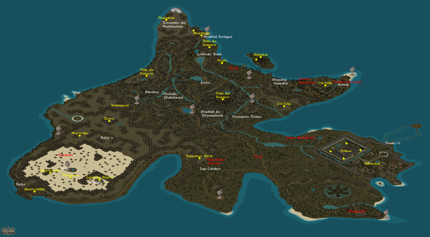 Karte von Rabenfels – D4O Wiki